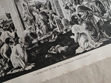Load image into Gallery viewer, Vintage Double-Sided Book Plate , Adoration of the Magi &amp; Self-Portrait Detail
