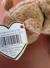 Load image into Gallery viewer, TY Beanie Baby Bean bag Plush Soft Toy Pecan Bear Retired 1999 With Tag Vintage
