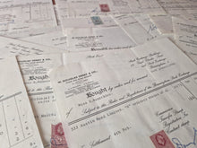 Load image into Gallery viewer, 15 x vintage ephemera share / stock certificates statements , W Douglas Derry &amp; Co Stock and Share B
