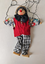 Load image into Gallery viewer, Vintage Handmade Clown Marionette Puppet - Collectible
