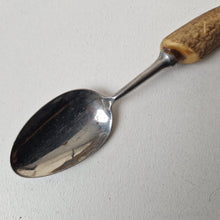Load image into Gallery viewer, Antique Table Spoon with Antler Horn Handle 23cm long

