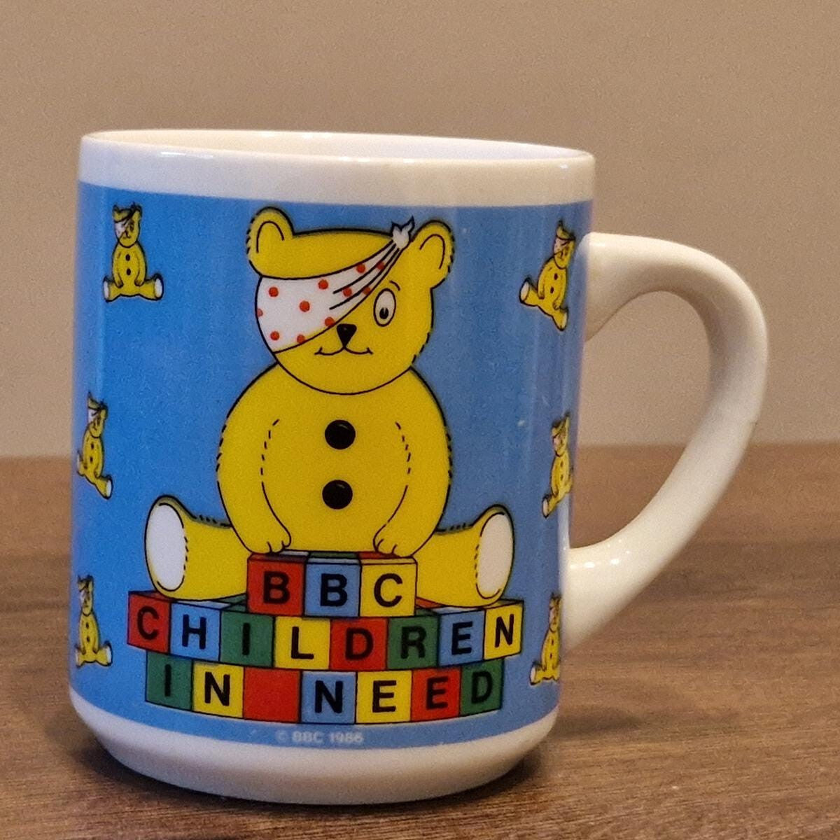 Pudsey Bear Children in Need Mug 1983 | Retro Tea Coffee Mug, Retro Kitchen