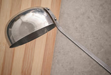 Load image into Gallery viewer, Vintage Stainless Steel and Wood Handle Ladle 28cm Long Retro Kitchenalia Utensil
