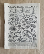 Load image into Gallery viewer, Fire Lighters Image Illustrations Vintage Drawing Image Book Plate, What Was That Fire Lighter Calle
