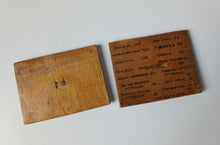 Load image into Gallery viewer, Antique Royal Bezique Register Score Counters Wooden Card Game Scorers Pair
