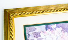 Load image into Gallery viewer, Vintage &#39;Sweet Peas&#39; By Adelene Fletcher - Framed Print (22cm X 22cm Inc Frame) -flowers
