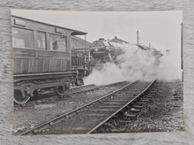Load image into Gallery viewer, Black White Photo Locomotive Steam Engine North Yorkshireman 23/06/81 4472 Flying Scotman Passes the
