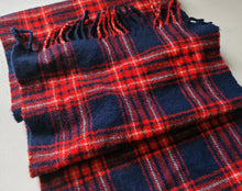 Load image into Gallery viewer, Vintage Tartan Wool Scarf Made in Scotland by Kinloch Anderson 100% Pure Wool
