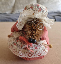 Load image into Gallery viewer, Vintage Handmade wolf granny doll pin needle cushion

