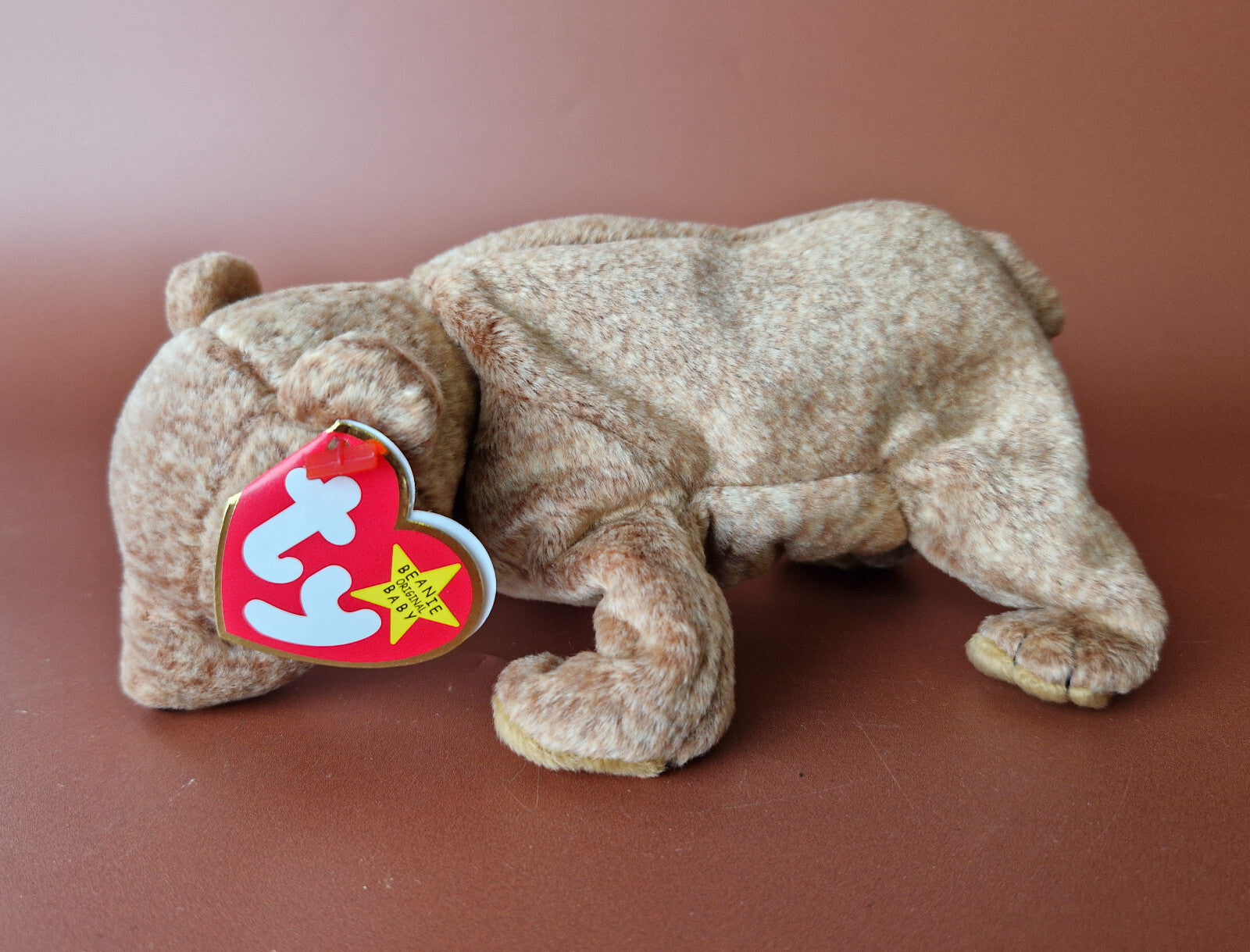 TY Beanie Baby Bean bag Plush Soft Toy Pecan Bear Retired 1999 With Tag Vintage