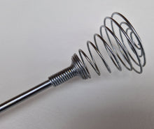 Load image into Gallery viewer, Vintage wire whisk egg beater with red plastic handle , Retro hand mixer Old kitchen handy tool Summ
