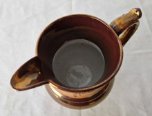 Load image into Gallery viewer, Beautiful Vintage Copper Lusterware Cream Pitcher Copper Luster Creamer Grandma's Kitchen Cottag
