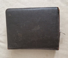 Load image into Gallery viewer, 18 x vintage ephemera in a brown wallet: 1952 Calender, Photograph, Envelope, Medical Card, Religiou
