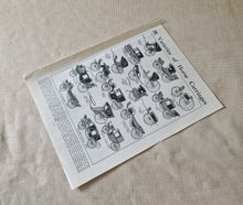 Load image into Gallery viewer, Vintage Drawing Image Book Plate , Horse Carriage Image Illustrations, Varieties Of Horse Carriages
