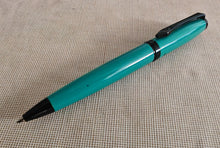 Load image into Gallery viewer, Platignum Studio Ballpoint Pen , Turquoise , Black Ink , 13.5cm , Used
