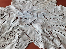 Load image into Gallery viewer, 2 x Rare Crochet Doily Ornamental Round Table Place Mats , Blue Colour, Genuine
