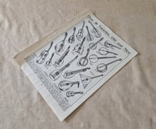 Load image into Gallery viewer, Vintage Drawing Image Book Plate Musical Instruments Image Illustrations Guitar Cither Banjo Balalai
