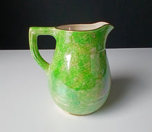 Load image into Gallery viewer, Govancroft Glasgow Green Spongeware Pottery Jug Pitcher Vintage Scottish
