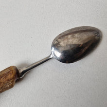 Load image into Gallery viewer, Antique Table Spoon with Antler Horn Handle 23cm long
