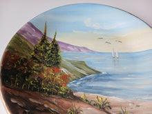 Load image into Gallery viewer, Hand Painted Zakynthos Greece Decorative Wall Plate Coastal Landscape 27cm
