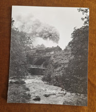 Load image into Gallery viewer, Black White Photo Locomotive Steam Engine N.Y.M.R Gala Weekend 10th October 1987 8:41 at Water Ark w
