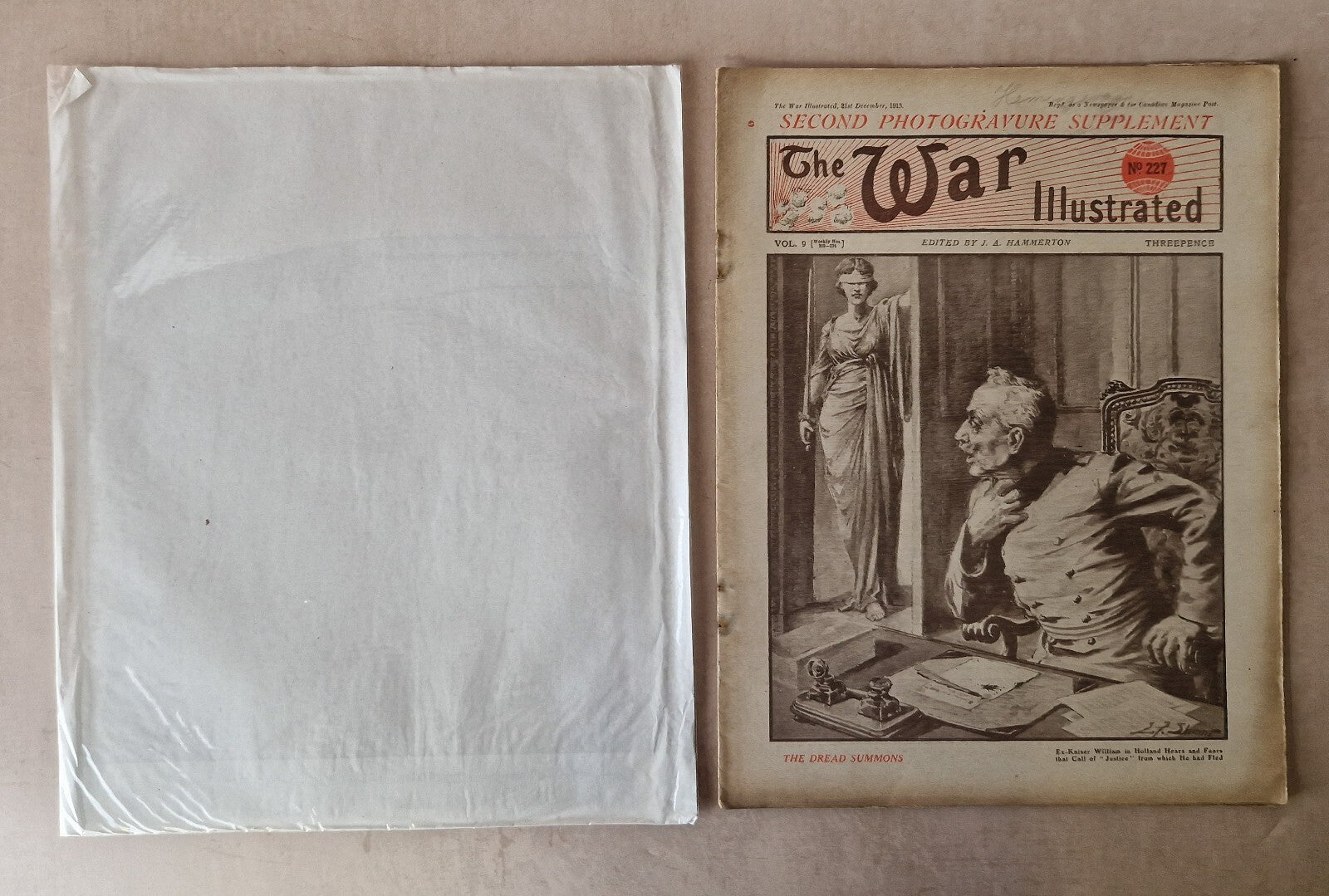 The War Illustrated Issue No 227 Vol.9 21st December 1918 Vintage War Magazine