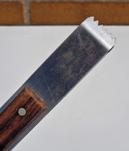 Load image into Gallery viewer, Retro Stainless steel ice tong with rosewood detail, Mid-Century Modern Style
