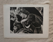Load image into Gallery viewer, Vintage Double-Sided Book Plate , Detail from The Adoration of the Magi
