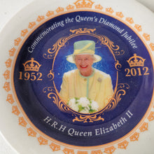 Load image into Gallery viewer, Queen Elizabeth II Diamond Jubilee Commemorative Plate – 1952-2012 – New Vintage
