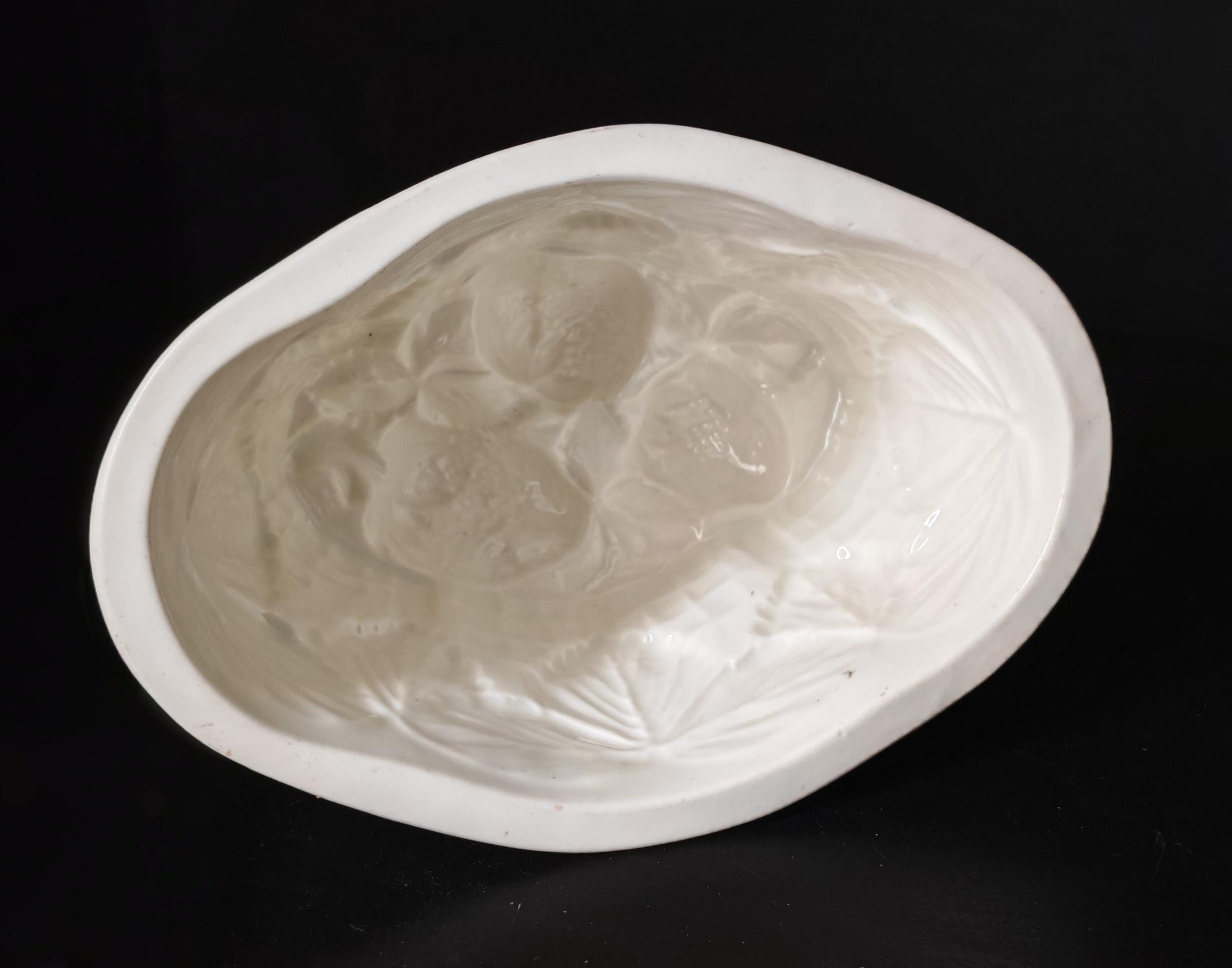 Vintage Copeland Ironstone Jelly Mould White Glazed 10cm High, 18cm Wide, 13cm Depth