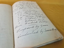 Load image into Gallery viewer, Vintage Old Church Notebook, Paper Ephemera, nice handwritten , Church clearance find, 1923-1936
