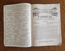 Load image into Gallery viewer, Vintage sheet music booklet Parsifal Paraphrase for Pianoforte Wagner Music Love

