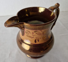 Load image into Gallery viewer, Beautiful Vintage Copper Lusterware Cream Pitcher Copper Luster Creamer Grandma's Kitchen Cottag
