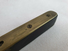 Load image into Gallery viewer, Vintage Brass / Wood Spirit Level, Marked TS Stacey, Vintage Measuring Tool

