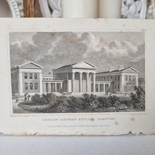 Load image into Gallery viewer, Vintage Book Plate Print: The London Orphan Asylum, Clapton Engraving by H.W. Bond, 1828 after T.H.
