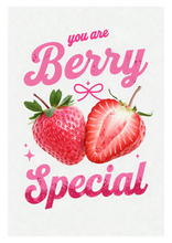 Load image into Gallery viewer, You Are Berry Special A4 Art Print Strawberry Pink Quote Wall Decor Gift
