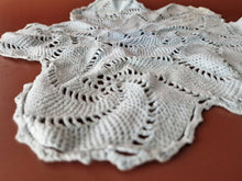 Load image into Gallery viewer, 2 x Rare Crochet Doily Ornamental Round Table Place Mats , Blue Colour, Genuine
