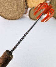Load image into Gallery viewer, Vintage Kitchen Utensil, Red Handle Potato Masher Retro Kitchenalia

