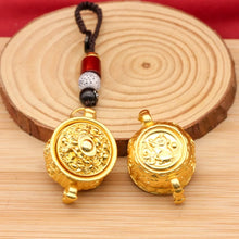 Load image into Gallery viewer, Chinese Style Zodiac Cornucopia Keychain Rotatable Special Pattern Chinese Style Lucky Pendant Crafts Exquisite
