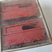 Load image into Gallery viewer, Vintage Flambo Filling Cabinet Window Signals Indexing Part Metal Red Colour
