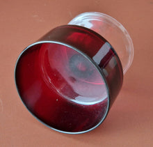 Load image into Gallery viewer, 6 X Vintage Ruby Red Sundae Dessert Glasses Luminarc France Cavalier
