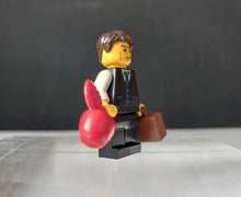 Load image into Gallery viewer, LEGO City Hotel Receptionist Minifigure Briefcase Heart Accessory Figure
