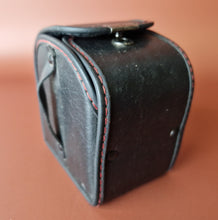 Load image into Gallery viewer, Vintage Empty Lens Case For Small Lens , Black Colour, Red Interior
