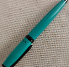 Load image into Gallery viewer, Platignum Studio Ballpoint Pen , Turquoise , Black Ink , 13.5cm , Used
