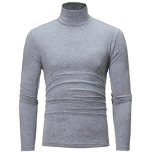 Load image into Gallery viewer, Thermal Underwear Tops Men Spring Clothes Thermal Shirt Autumn Men&#39;s Winter Tights High Neck Thin Slim Fit Long Sleeve T-shirt
