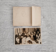 Load image into Gallery viewer, Antique Vintage Photograph | Group Party Dining Scene | Sepia Photo 14.2cm x 9cm
