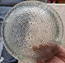 Load image into Gallery viewer, Vintage Ashtray In Glass Geometrical Layers Of Ice Patterns , France Circa 1960
