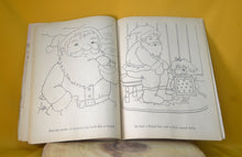 Load image into Gallery viewer, Vintage Whitman The Night Before Christmas Colouring Book, Used condition, Christmas Santa Gift
