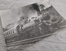Load image into Gallery viewer, Black White Photo Locomotive Steam Engine BR Standard Class 4 No. 80079 W.A Sharman
