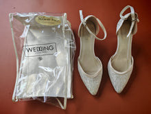 Load image into Gallery viewer, Wedding Collection Cream Lace Wedding Shoes – UK Size 5 – Used
